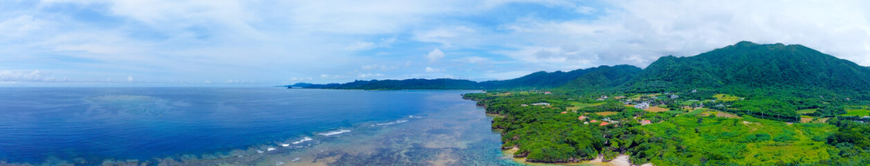 【パノラマ】石垣島 米原ビーチ
