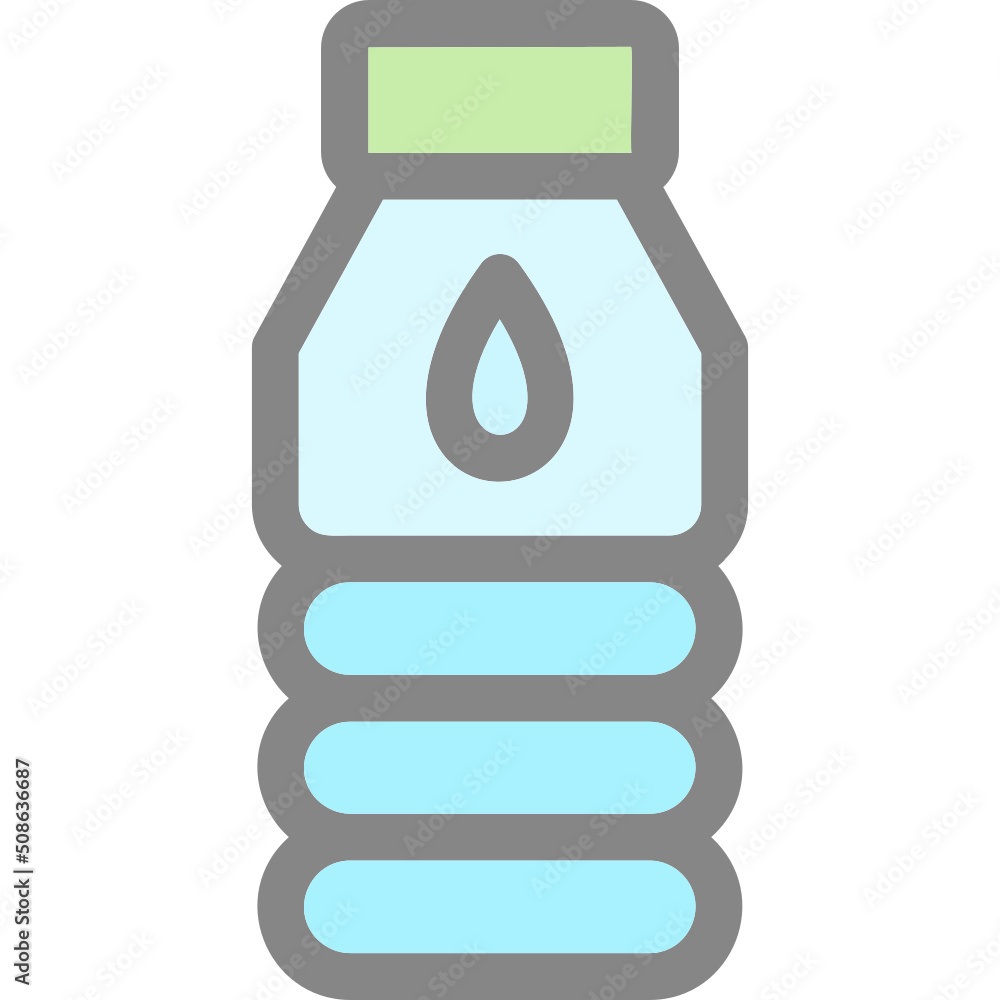 Sticker Water Flask Icon