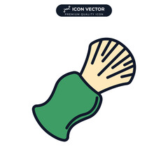 shaving brush icon symbol template for graphic and web design collection logo vector illustration