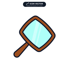 mirror icon symbol template for graphic and web design collection logo vector illustration