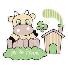 Kitty having fun behind her house fence