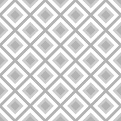 Geometric abstract background. Vector pattern of white and gray diamonds