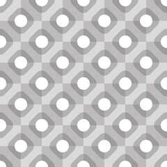 Geometric vintage background. Vector pattern of white and gray shapes