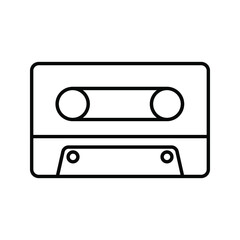 Obraz premium Cassette vecletor icon color editable