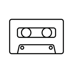 Obraz premium Cassette vecletor icon color editable