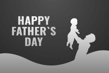 Happy father's day greeting card design