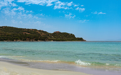 Obraz premium Clean bay for swimming on an island in the mediterranean sea