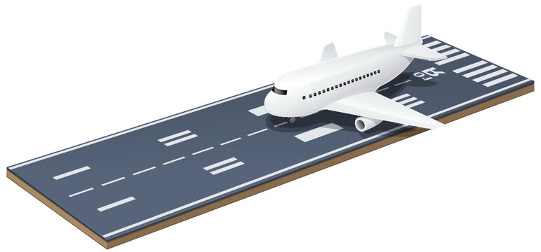 Airliner ready for take off (cut out)
