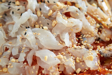 Sashimi, fresh raw fish dish