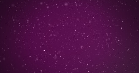 Fototapeta premium Image of white spots moving on purple background