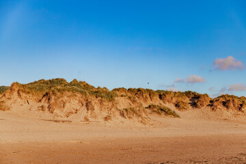 Sand dunes beside Formby beach, England, UK