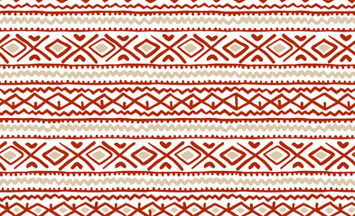 Traditional knitted ornamental pattern, scandinavian style
