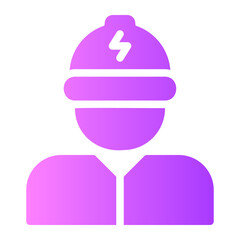 electrician gradient icon