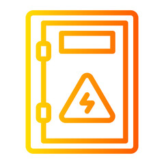 electrical panel gradient icon