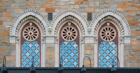 Beautiful gothic windows Norwood, MA USA
