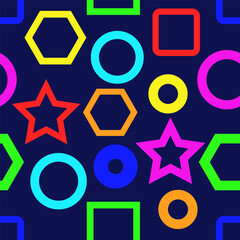 simple vector pattern geometric figures