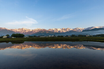 sunrise over the lake