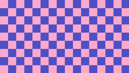 aesthetic pink and blue checkerboard, gingham, plaid, checkered pattern background, perfect for wallpaper, backdrop, postcard, background