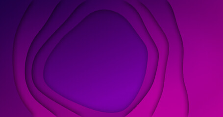 Image of rotating purple organic forms moving on purple background