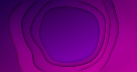Image of rotating purple organic forms moving on purple background
