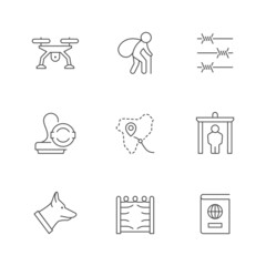 Set line icons of boundary