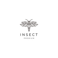 Insect logo vector icon design template