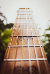 acoustic guitar neck with nylon strings