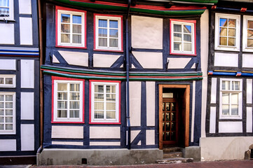 Altes Fachwerkhaus in der Stadt Hameln 