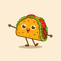 Taco cute character