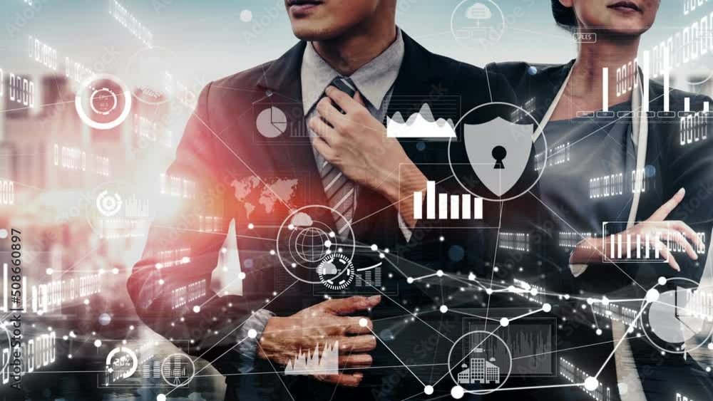 Poster cyber security and digital data protection conceptual . graphic interface showing secure firewall te