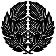 家紋です。抱き鬼梶の葉といいます。 © じゅん