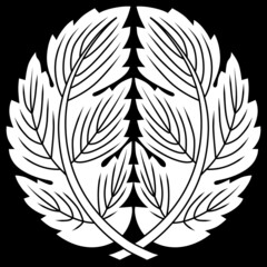 家紋です。抱き鬼梶の葉といいます。 © じゅん