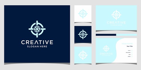 Target photo logo designs template.