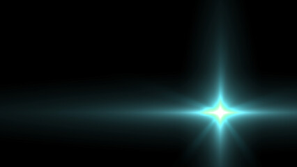 background with bright blue star with rays