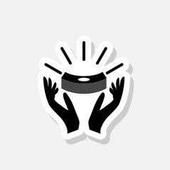  Save money sticker icon sign for mobile concept and web design