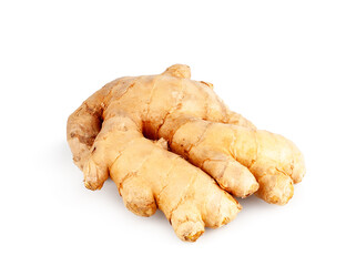 Ginger root isolated on a white background
