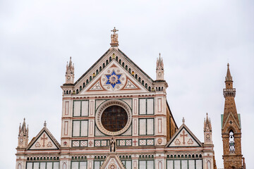 Fototapeta na wymiar Piazza Santa Croce in Florence, Italy