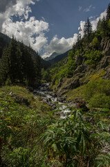 Mountain ,Nature and House  Barhal,Artvin, Turkey