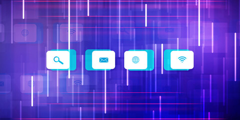Digital Abstract technology background,2d illustration
