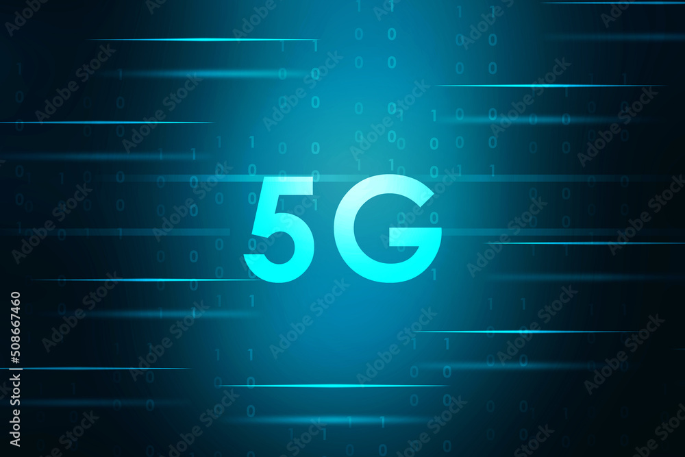 Poster 2d rendering 5g network 5g connection