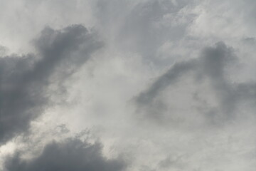 Wolken Himmel kurz vor oder nach einem Gewitter mit Regenschauer