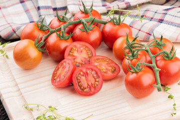 tomates selecionas diversos alta qualidade  fundo branco