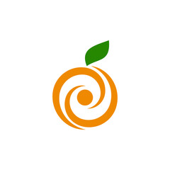 minimal fresh fruit and juice logo illustration fruit icon design 