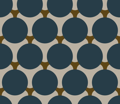 Modern masculine common geometric motif round shapes pattern abstract continuous background. Small elements modern lux fabric design textile swatch ladies dress, men's shirt all over print block.