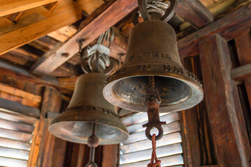 Fototapeta premium old bell in the church in Cuenca