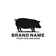 Pig farm logo