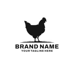 Fototapeta na wymiar Chicken farm logo