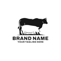 Farm animal logo vector