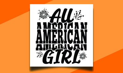 All American girl 4th of July independent
