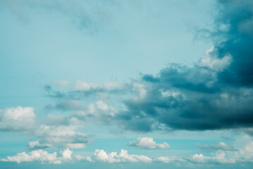 blue sky full of clouds